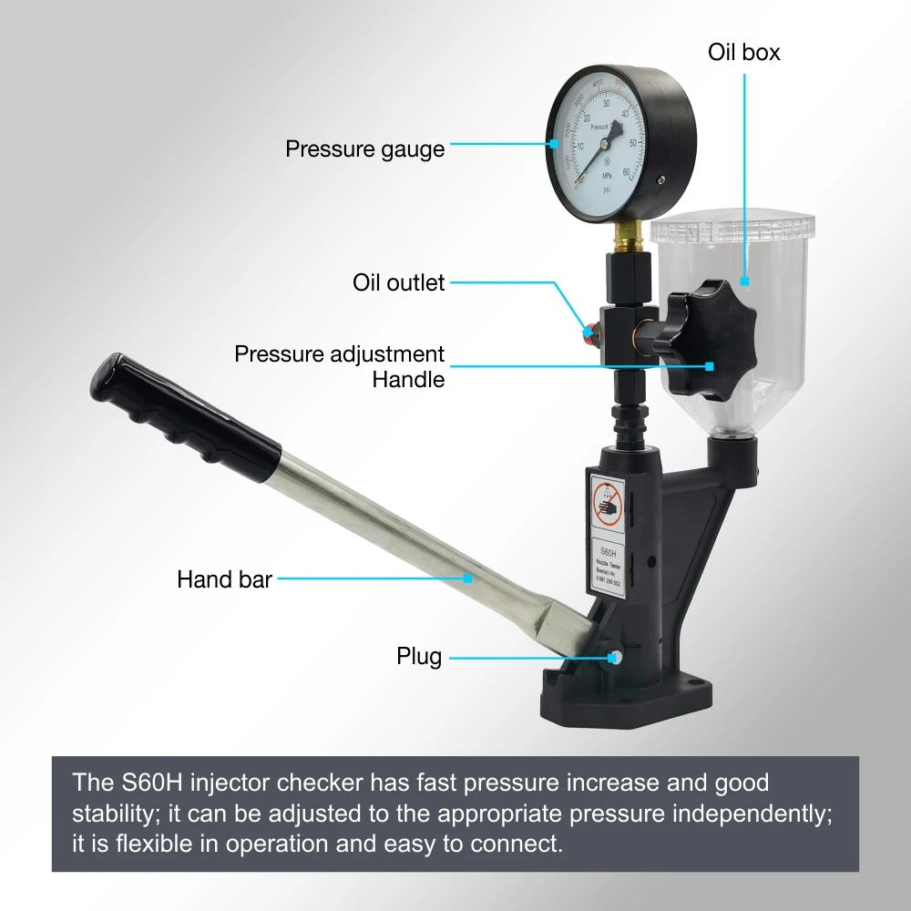 Multifunction CR-C Diesel Common Rail Electronic Injector Tester and  S60H Nozzle Validator Test Diagnosis Tool Kit for Siemens