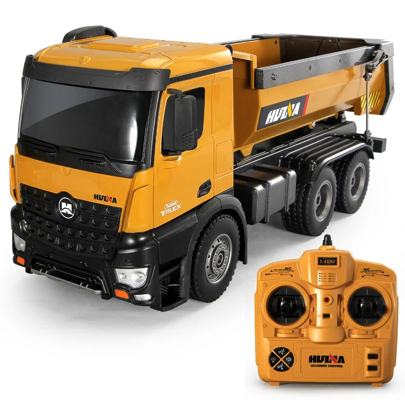 RC Excavator Metal Huina Hydraulic - 10CH 1/14 Scale