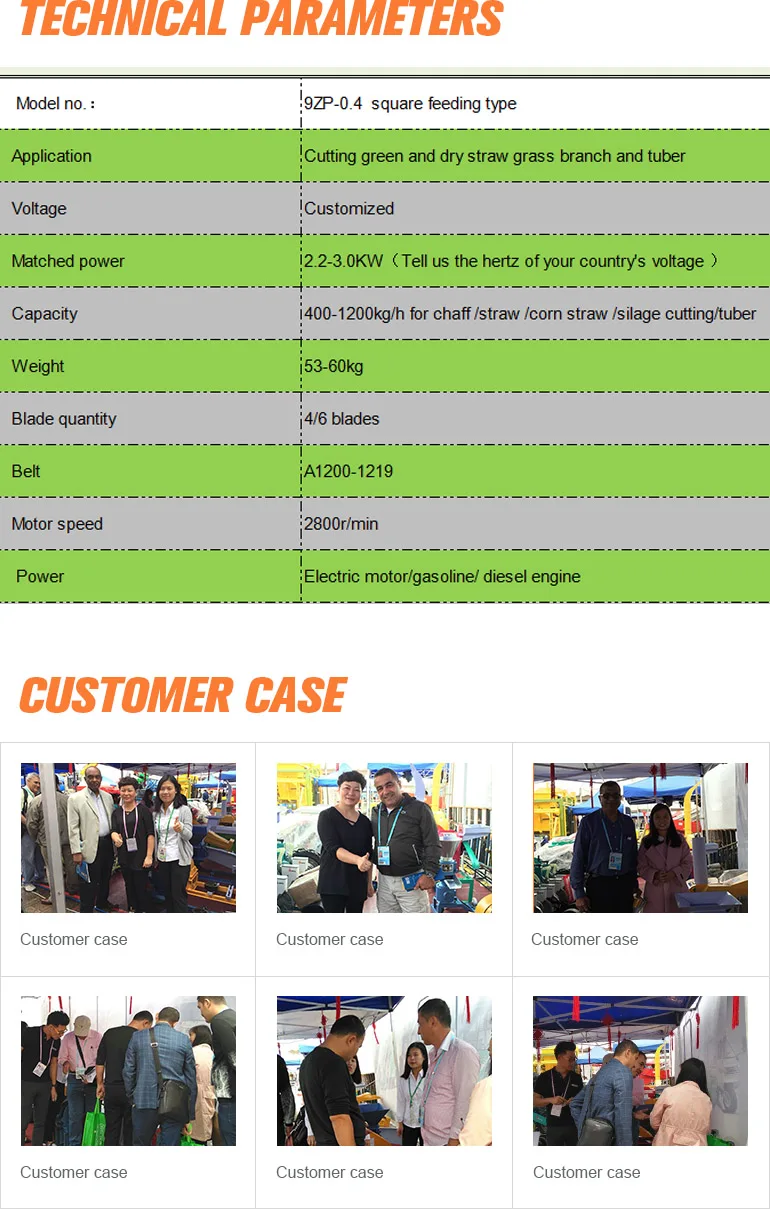 Weiwei машинная дробилка оборудование для кормового корма резки соломы коровы