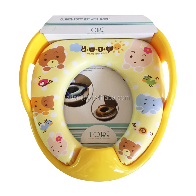Мягкое детское сиденье для унитаза нового дизайна с ручками рисунком и цветом возможно изготовление на заказ горшка