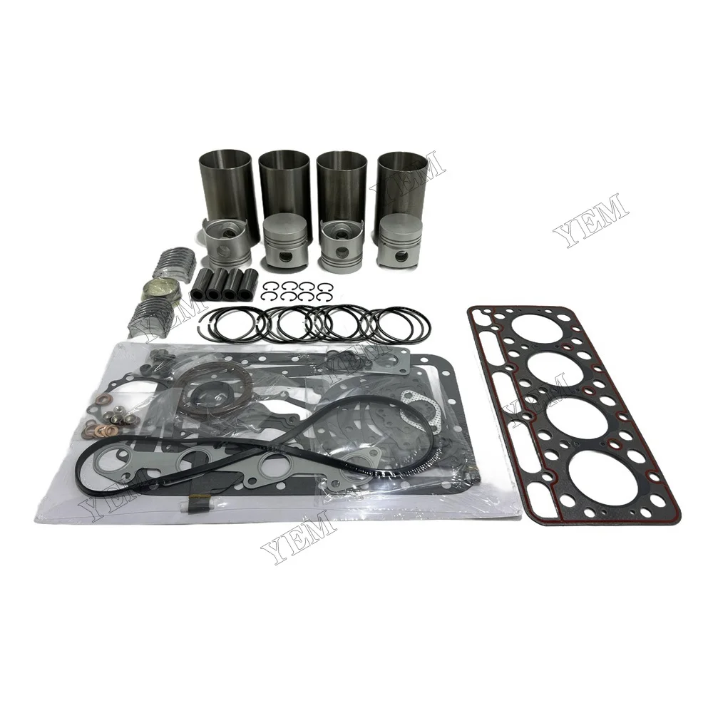 New V1502 Engine Rebuild Kit Piston Ring Overhaul Gasket Set Bearing for Kubota