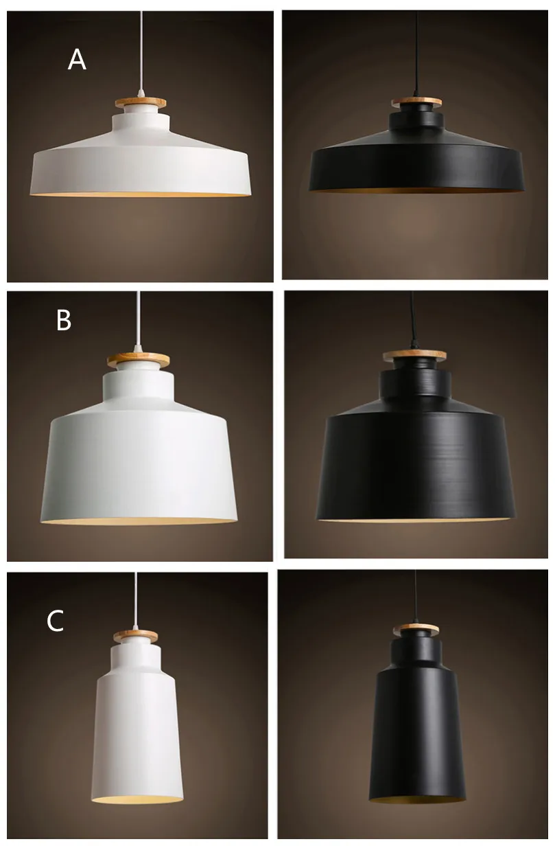 Nordic vintage pendant kitchen lights pendant fixture home lighting modern hanging industrial metal pendant light