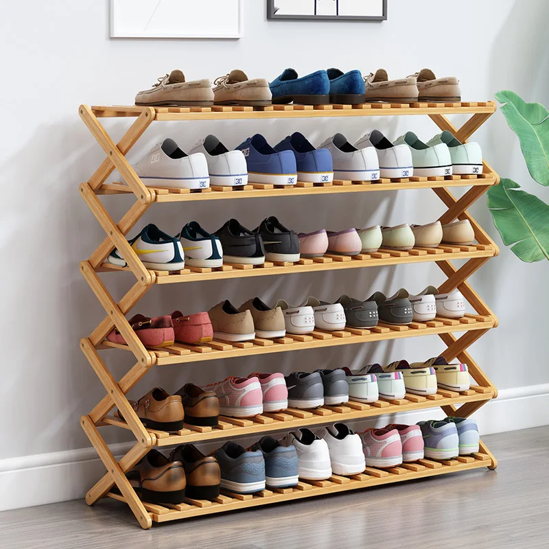 New Arrival Cheap Price Competitive Foldable Wooden Shoe Rack Organizer Cabinet Storage Shoe Racks for Home