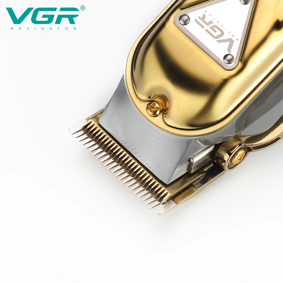 Профессиональный парикмахерский триммер VGR V140, полностью Металлическая машинка для стрижки волос, электрические фитильные машинки для стрижки волос с большим аккумулятором и светодиодным дисплеем