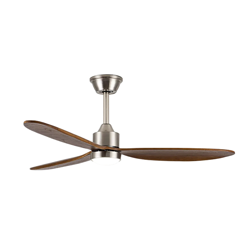 Maaaring I-adjust na 3CCT Reversible BLDC Motor Modern Classic Disenyo Mabilis Na Nagbebenta na Solid Wood Ceiling Fan with LED Lighting Remote Control