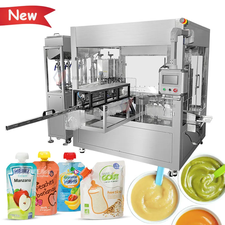Automatic Mini Spout Bag Baby Puree Packing Machine Puree Baby Food Spout Pouch Filling Machine