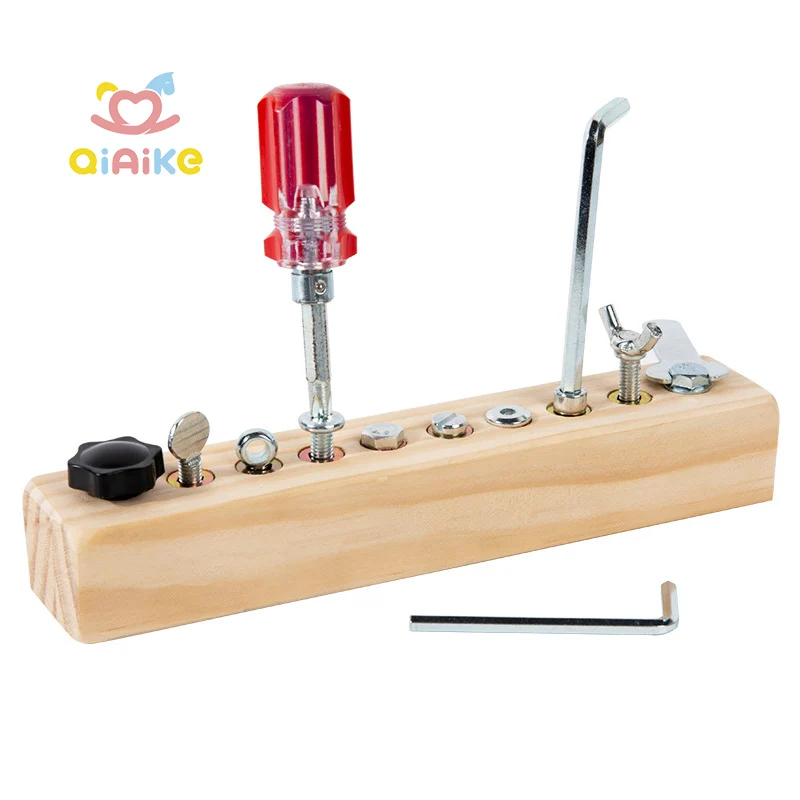 Set offerynion i blentyn: gweithgarwch addysgol ar gyfer blwyddyn cyn-ysgol, toyiau i ddatblygu sgiliau mân, bord cyffredinol coed Montessori i blentyn.