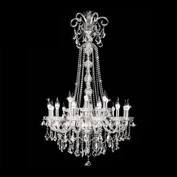 Creative European style large crystal chandelier decoration wedding chandelier crystal luxury glass ceiling chandelier