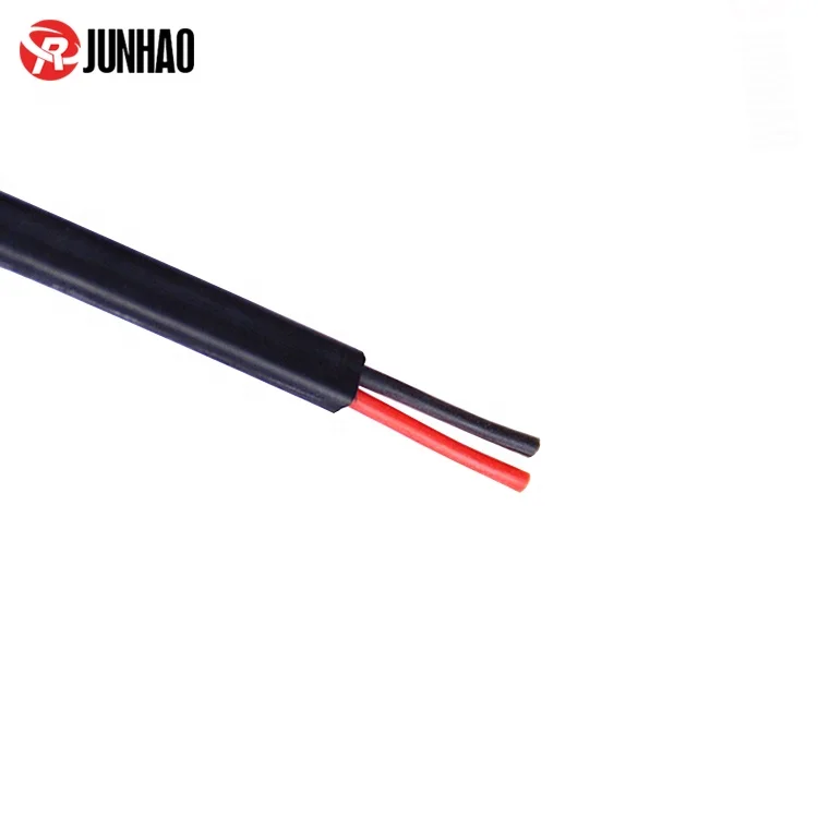 High Temperature 2 Core Flexible Custom Flat Cable Silicone Rubber Coated Electric Flat Cable 10AWG