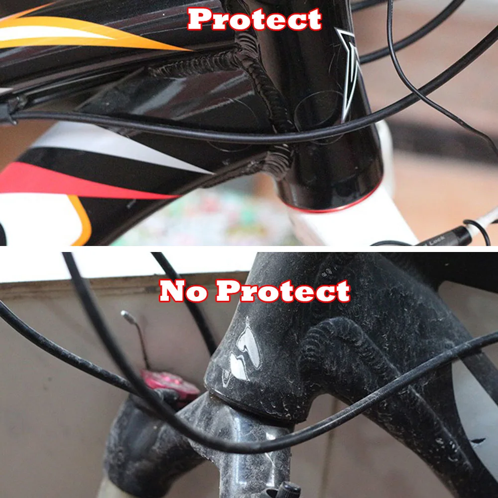 1m marco de bicicleta protección película de cinta transparente lámina impermeable desgaste fijo