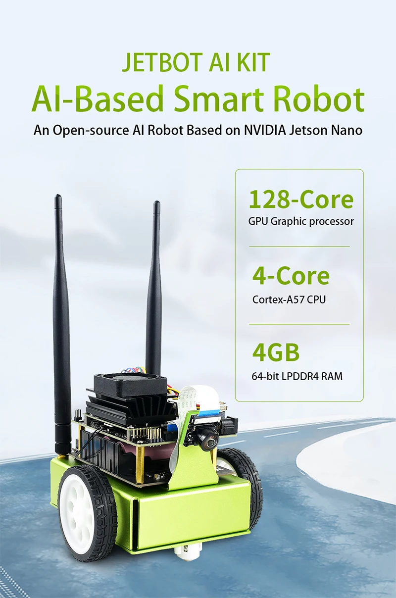 Nvidia Jetbot Smart AI Robot Kit For Jetson Nano B01Development