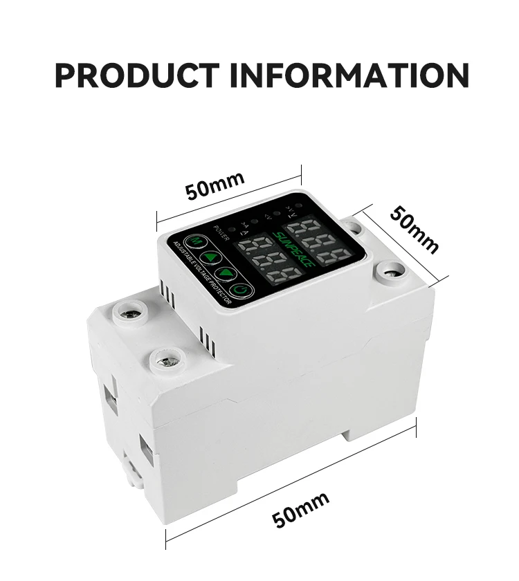 63A 80A 100A AC DC AVP Din Rail Three Phase Over Under Voltage Protector For Photovoltaic PV Solar System 3 63A 80A 100A AC DC AVP Din Rail Three Phase Over Under Voltage Protector For Photovoltaic PV Solar System 3