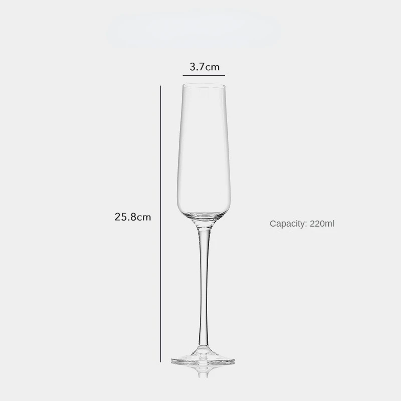 Wholesale Handblown Crystal Glass Champagne Flute Sparkling Wine Cup