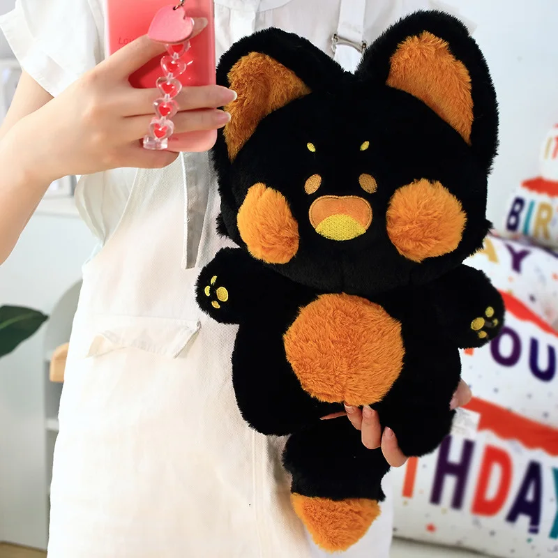 Japan OEMG Dudu Cat doll Angel Dudu Cat doll genuine plush toy throw pillow pillow birthday gift：black dudu cat