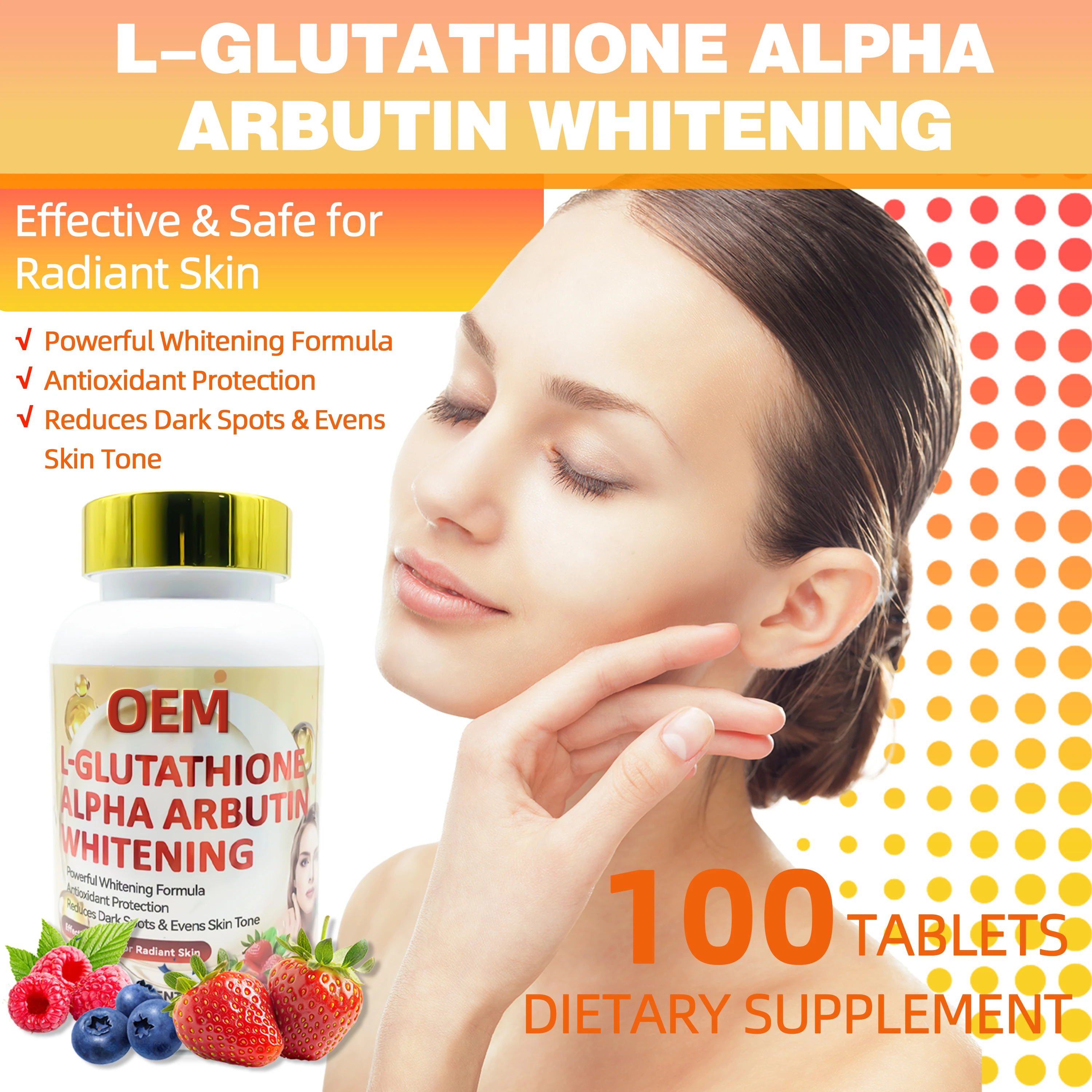 OEM Super Skin Whitening Herbal Supplement