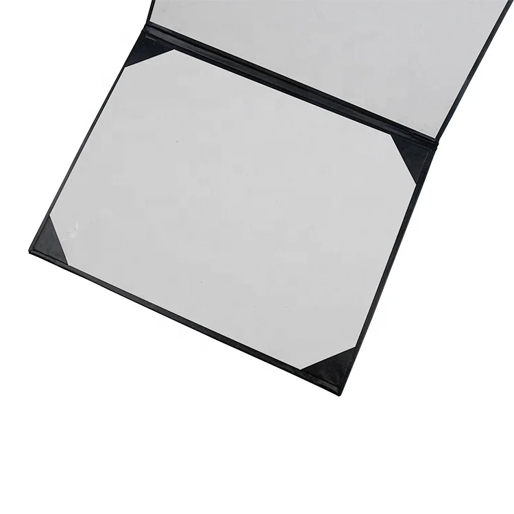 護衛募集員　foil 4枚セット Wholesale Custom Gold Foil Logo A4 Folder - Black Leather