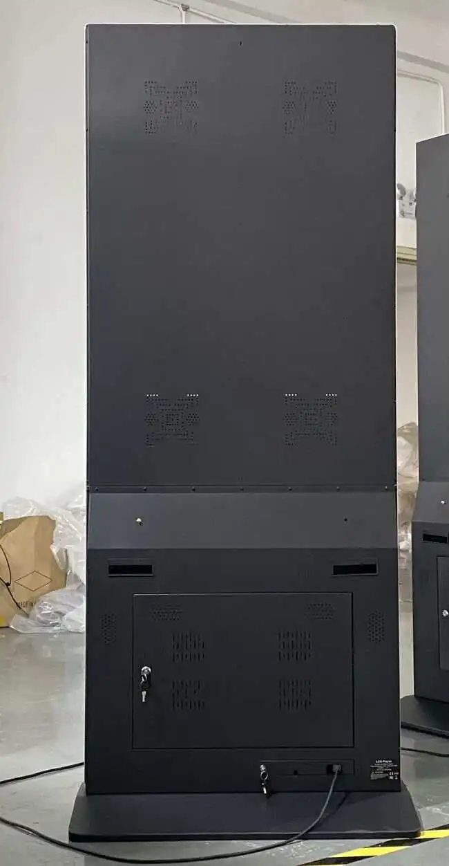 Floor Standing Kiosk Digital Signage and Display Wifi Lcd Touch Screen Totem Kiosks With Movable Wheels and CMS Software