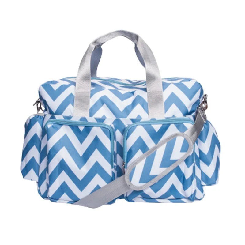 baby blue duffle bolsa