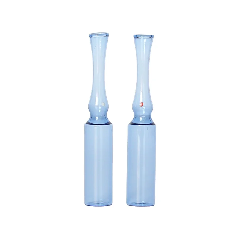 Hot Sale 2ml Blue Glass Ampoules Bottle Glass Vial Pharmaceutical Ampoule Glass Bottle with Customized Logo Bottle