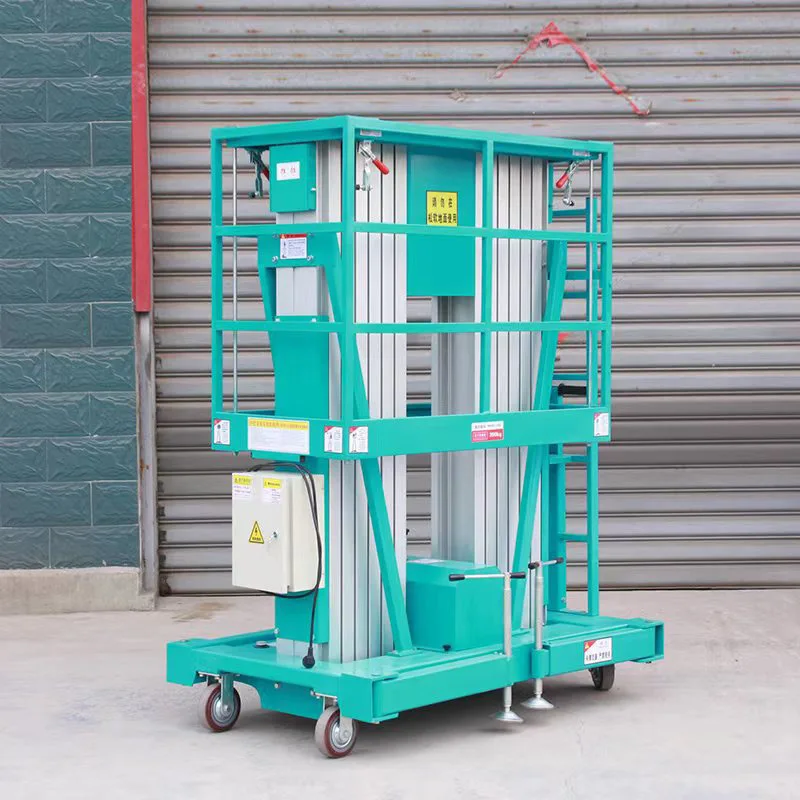 Small Indoor Electric Elevator Work Vehicle Aluminum Alloy Double ...