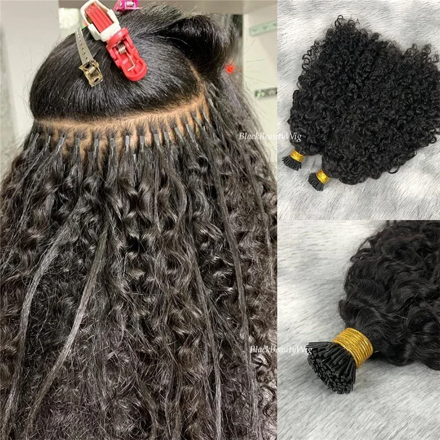 Extensii de păr Sassy Creț cu vârf I, păr uman brazilian_voghion.com