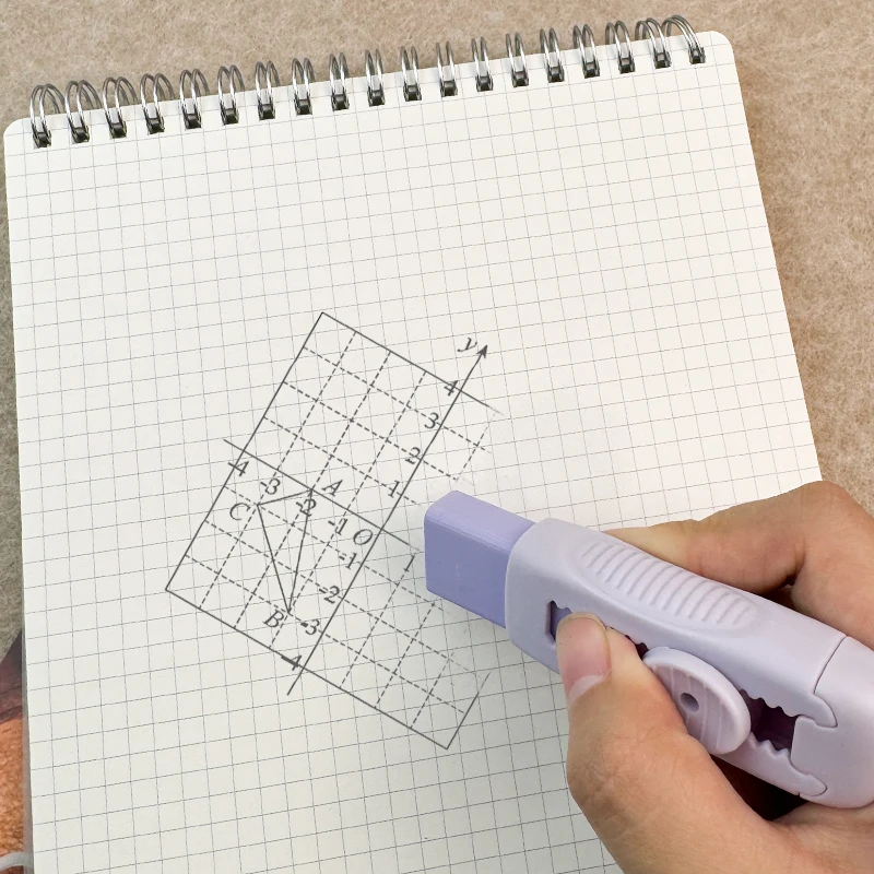 KOMI фиолетовые выдвижные ластики оптовая продажа детский набор ластика для карандашей школьные принадлежности красивый милый логотип silgi на заказ