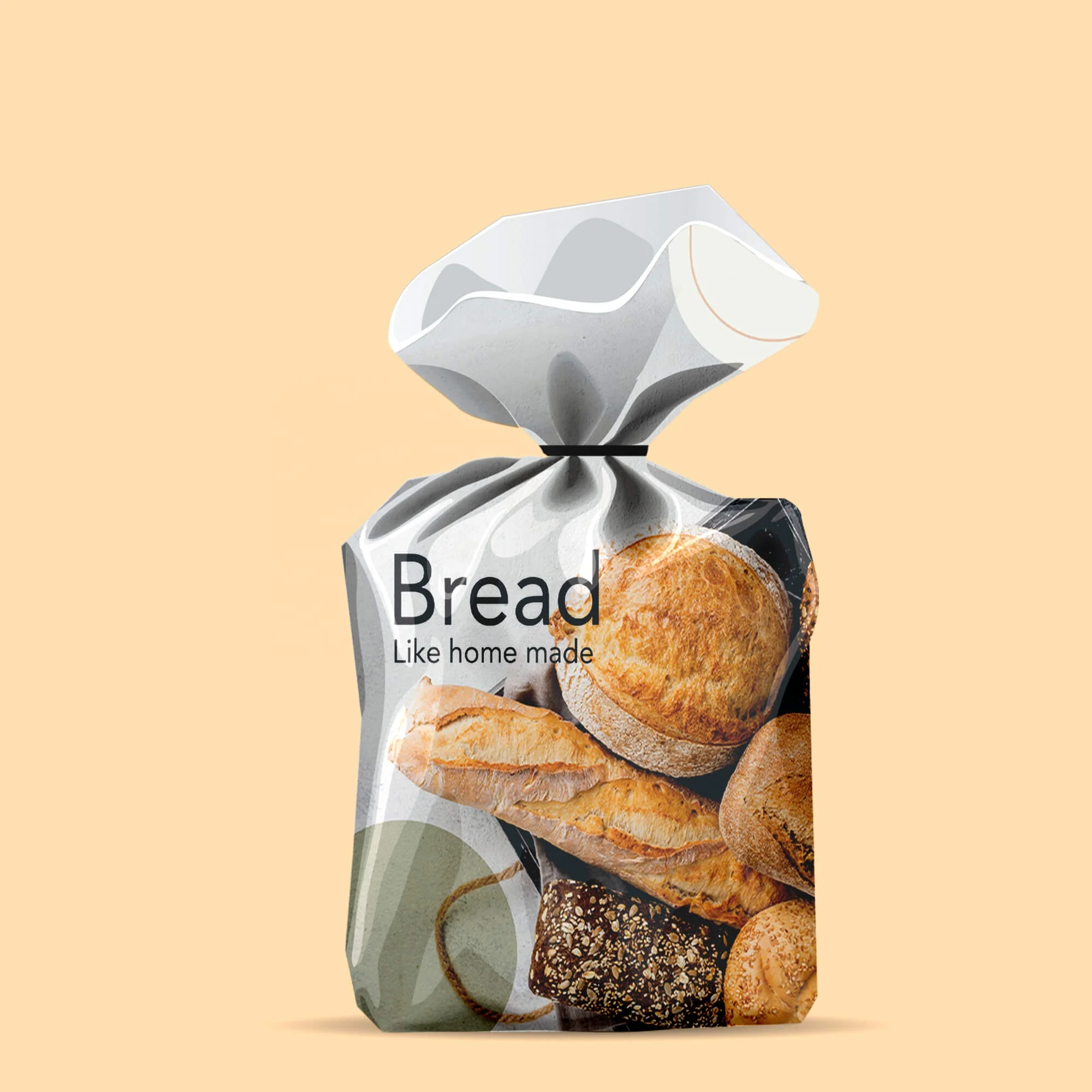 Custom Printed Food Grade Biodegradable Square Bottom Packaging Bags  Plastic OPP Poly Bread Bag  China Bread Packaging Packaging Bag   MadeinChinacom