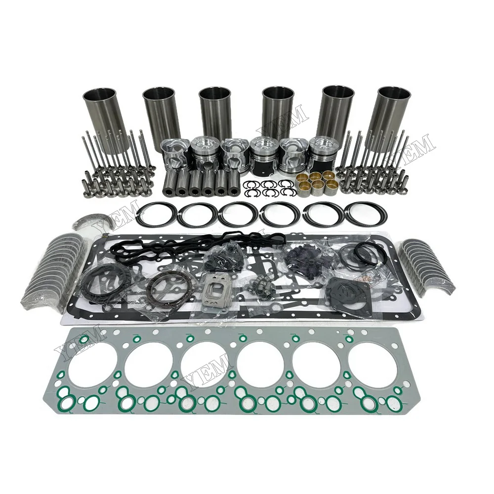 DL06 Rebuild Overhaul Repair Kit With Valves Engine Bearings Liner Piston Rings Gasket Kit Engine Parts for Doosan / for Develon