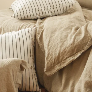 OEKO-Certificated Pure Flax Linen Bedding Set Cotton Linen Comforter Sheet Set Pillowcase