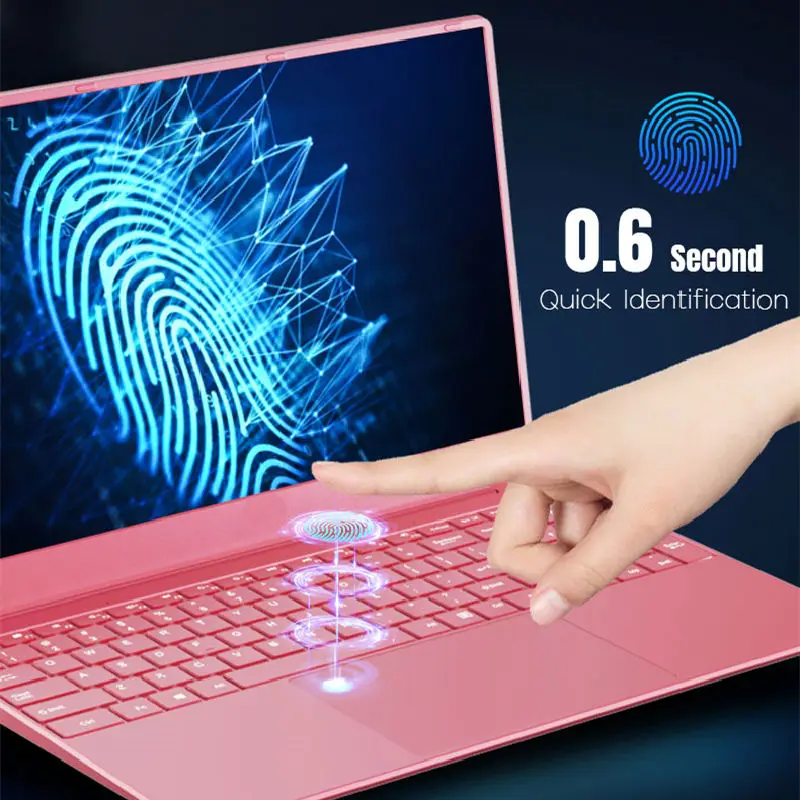 Pink 15.6 Inch Laptop with Intel N5095, 16GB RAM, 512GB SSD
