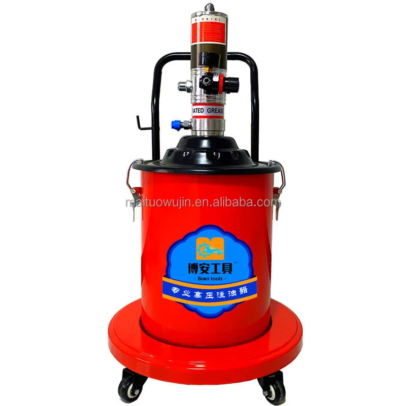 OEM Factory 20L Bucket large capacity Pneumatic High Pressure Heavy Duty Grease Bucket Pump Air Operated Grease Pumps