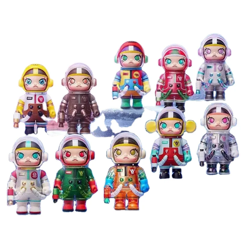 JM POP MART Мега коллекция слепой бокс 100% космическая Молли Юбилейная ручная игра