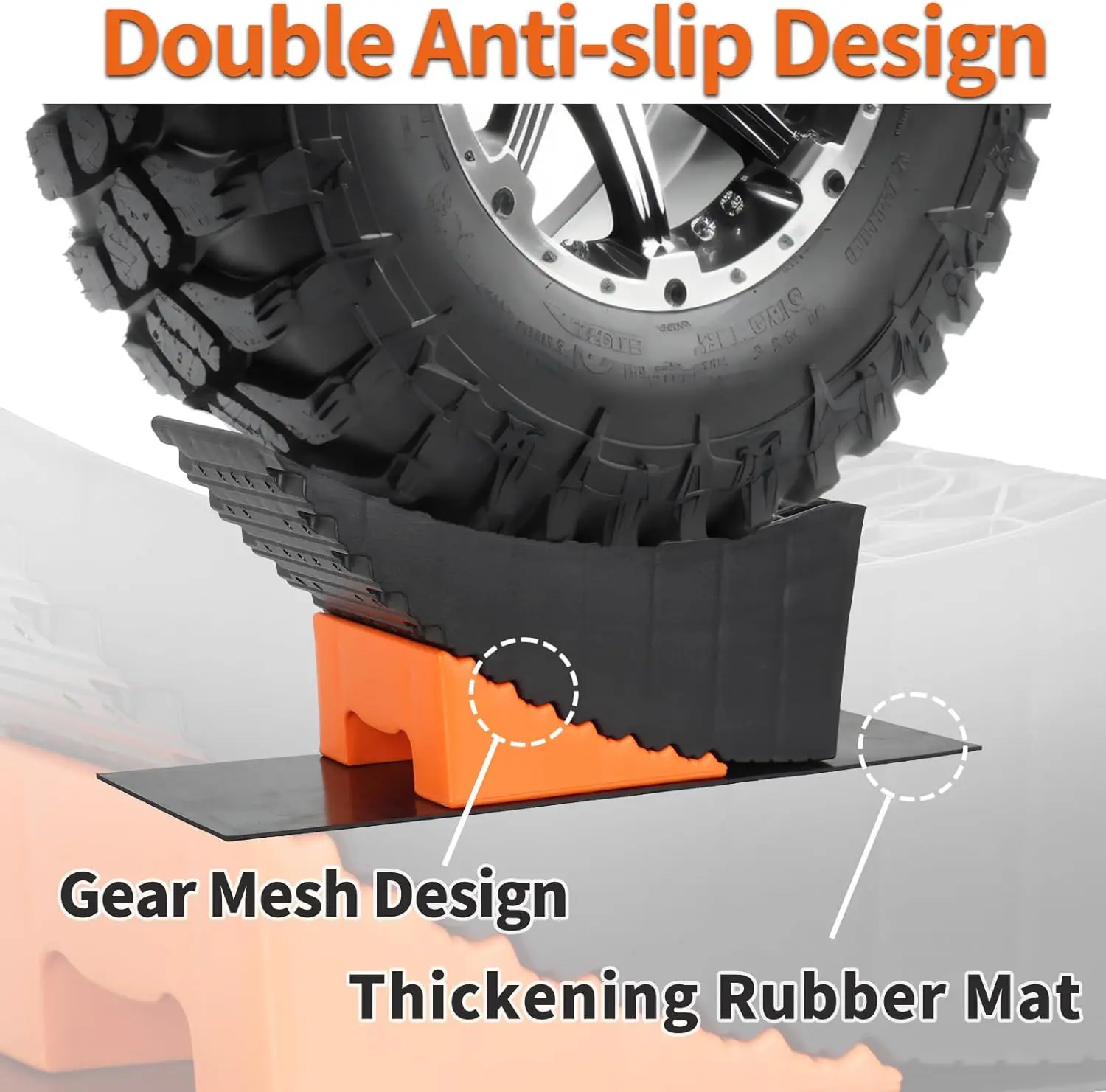 Heavy Duty Leveling Blocks Tandem Tire Changing Ramp For Rv Trailer