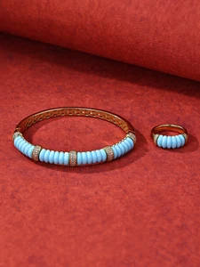 S925 Sterling Silver 18K Gold Plated Classic Geometric Jewelry Set for Women Hypoallergenic Gift Box Set