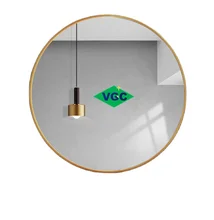 VGC Cheap Price Decorative Round Gold Framed Mirror for Wall  Bathroom Wall Golden Decorative Mirror