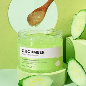 Wholesale Factory Deeply Clean Pores Body Exfoliator,Cucumber Whitening Scrub