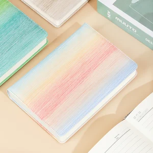 Rainbow Journals Notebooks Glue Multiple Colors Hardcover Writing Journal Notebook