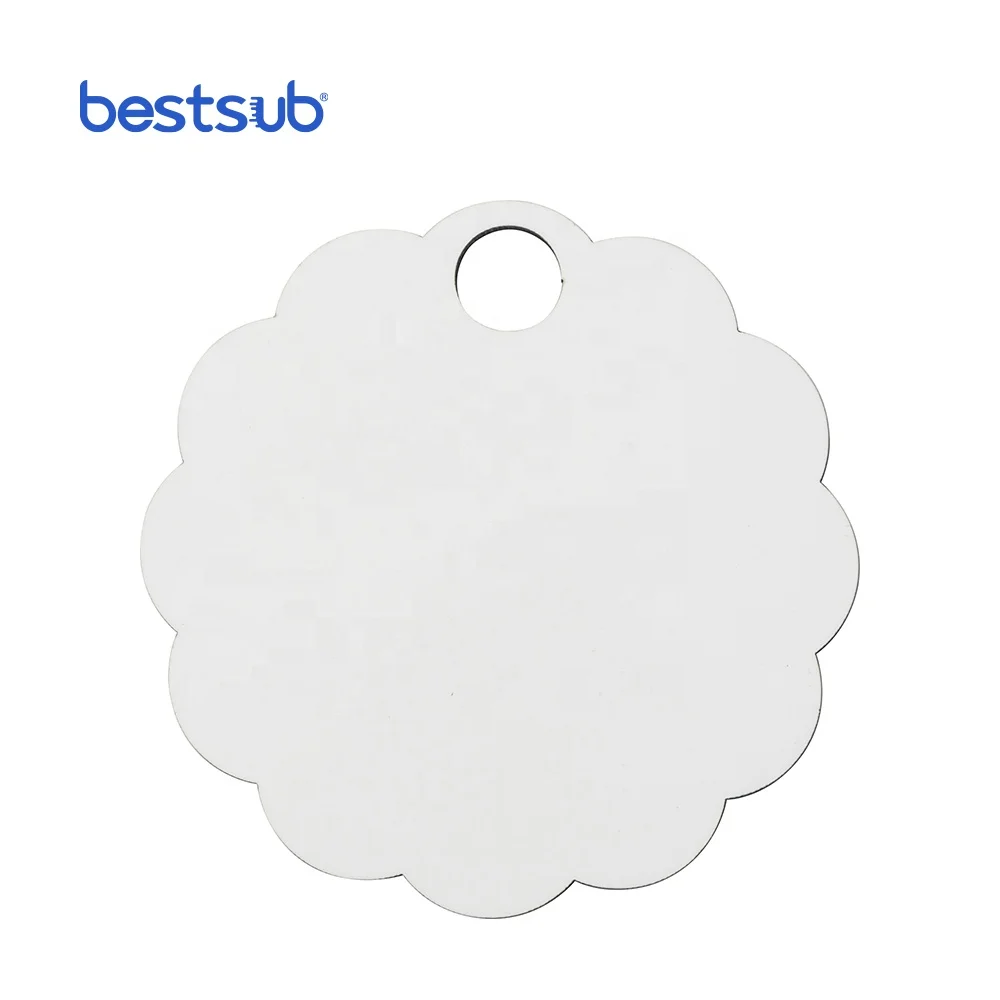 BestSub Sublimation Custom Name Plate Hardboard MDF Wood Photo Badge Tag for 40oz Tumbler Straw Lid