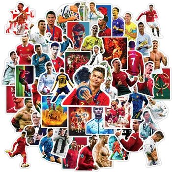 50pcs Factory Wholesale Football Athletes Custom Sticker Graffiti Decorative Ronaldo Sticker