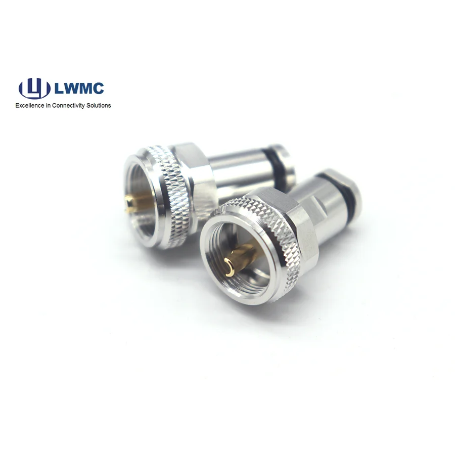 UHF male clamp for RG142 cable