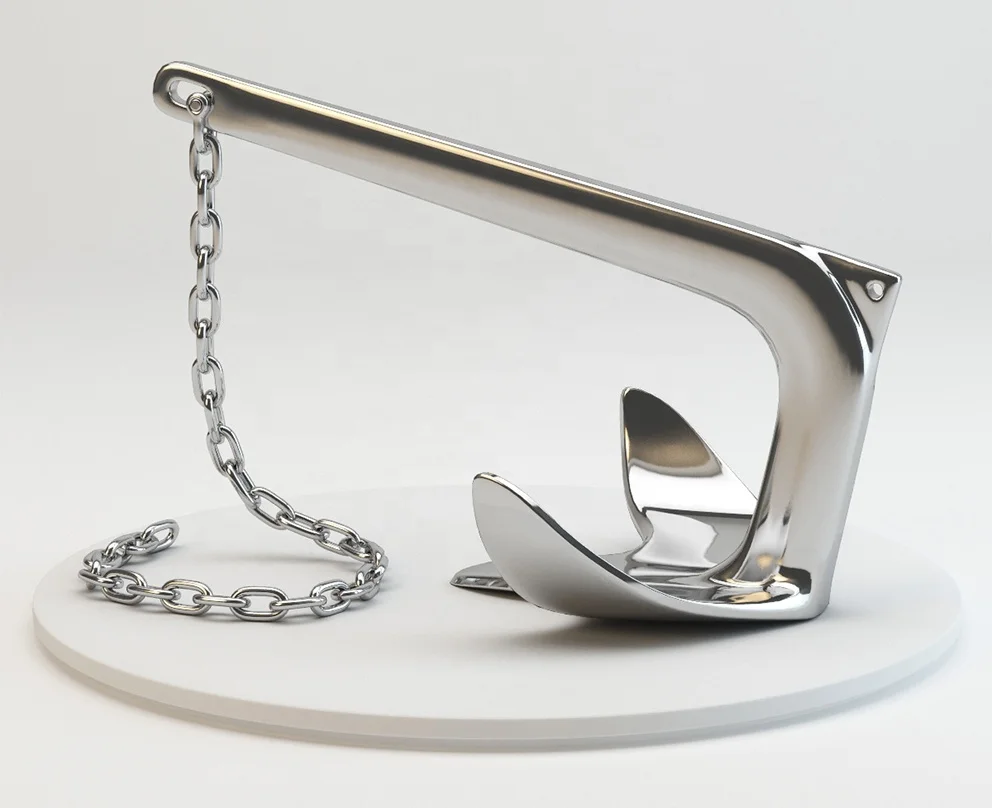 40 кг AISI316 нержавеющая сталь лодка Морской Брюс литая якорь для продажи