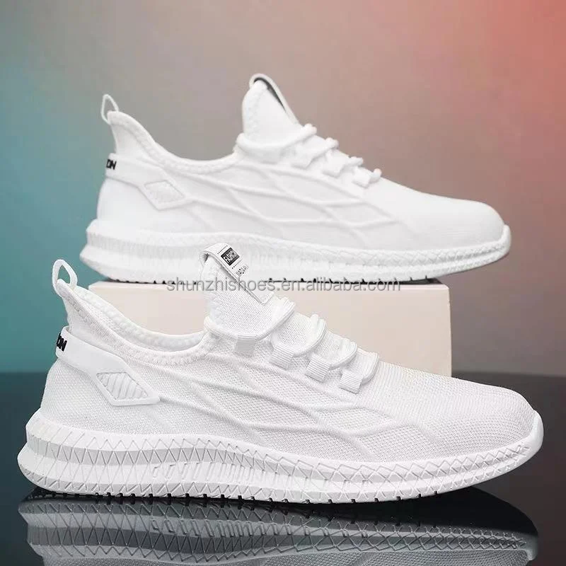 Low Price Henan Custom Mesh Breathable Light Weight Low MOQ in Stock Campus Man Sport Running Shoes Men's Sneakers Men's Shoes