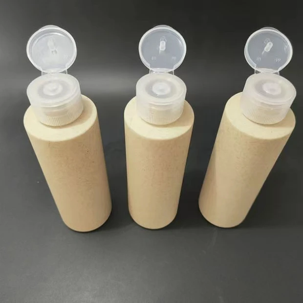 Eco Friendly 2oz 4oz Degradable Shampoo and Conditioner Bottle Wheat Straw Material Plastic Bottles