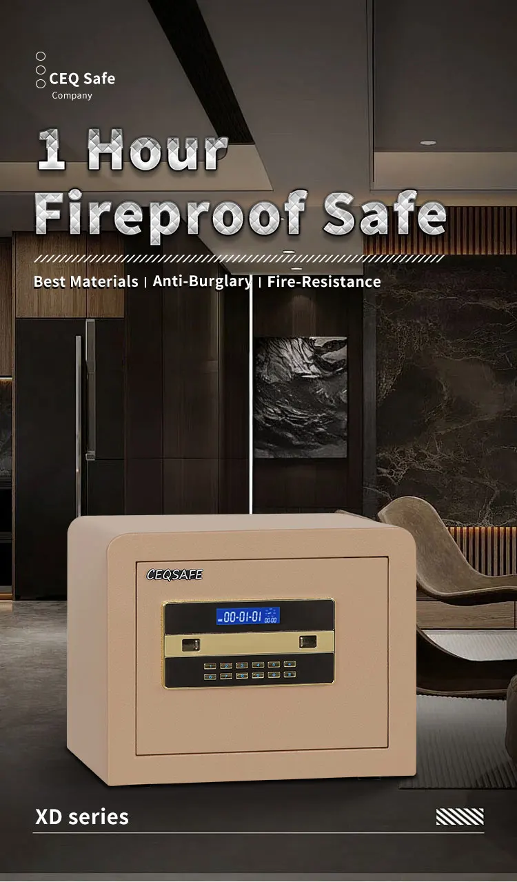 CEQSAFE 2025 Home Use Safe Fireproof Metal Money Safe Box With Electronic Lock manufacture