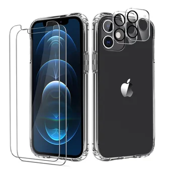 5 in1 for Apple iPhone 14 13 pro max Case Anti-Shock Anti-Scratch Phone Case lens camera Screen Protector for iPhone 14