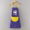 Oso de peluche con ramo halter impermeable, estilo común en morado y amarillo.