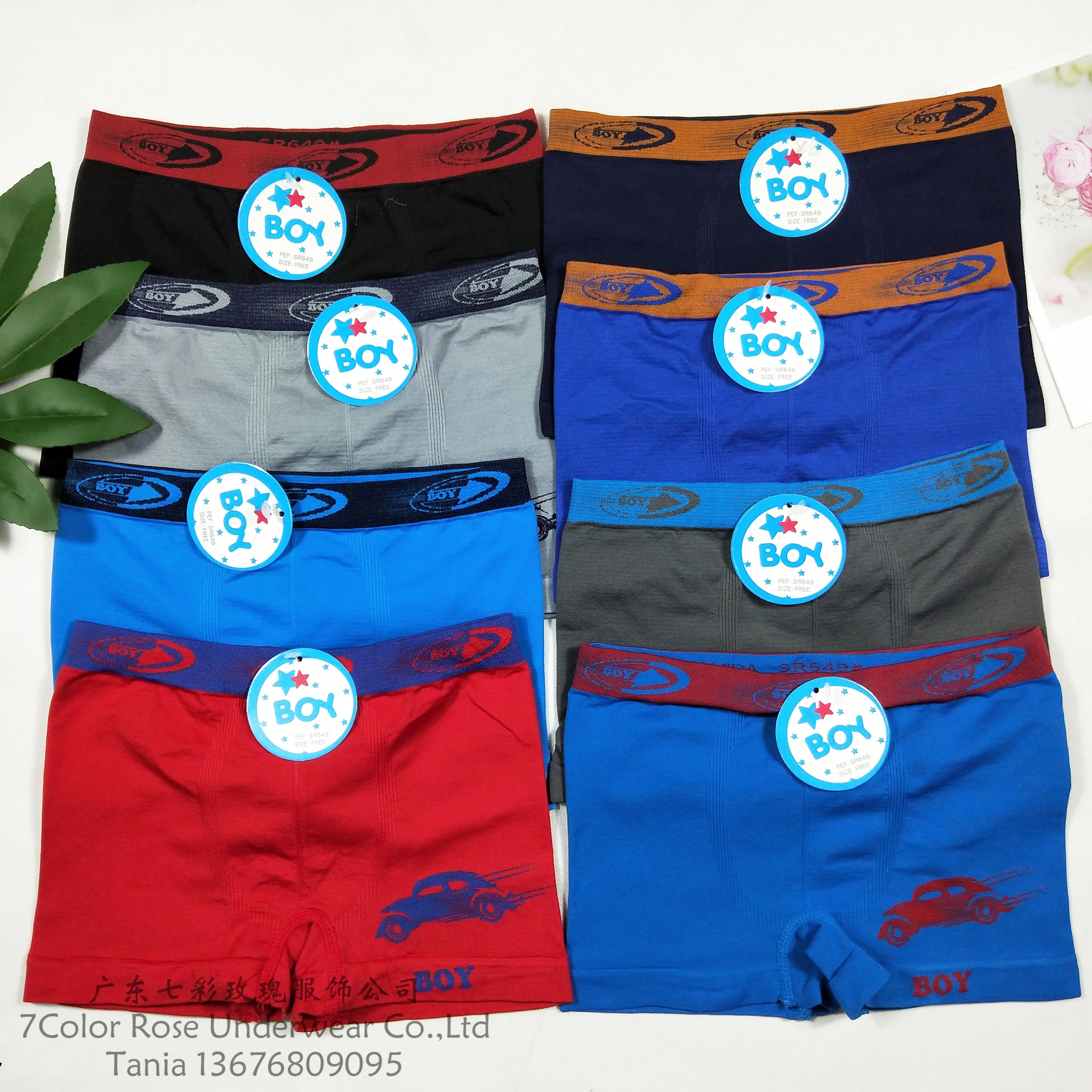 Нижнее бельё для девочек трусы-боксеры и трусы Бесшовные От 9 до 12 лет мальчик дети OEM подгонял из полиэстера и эластана
