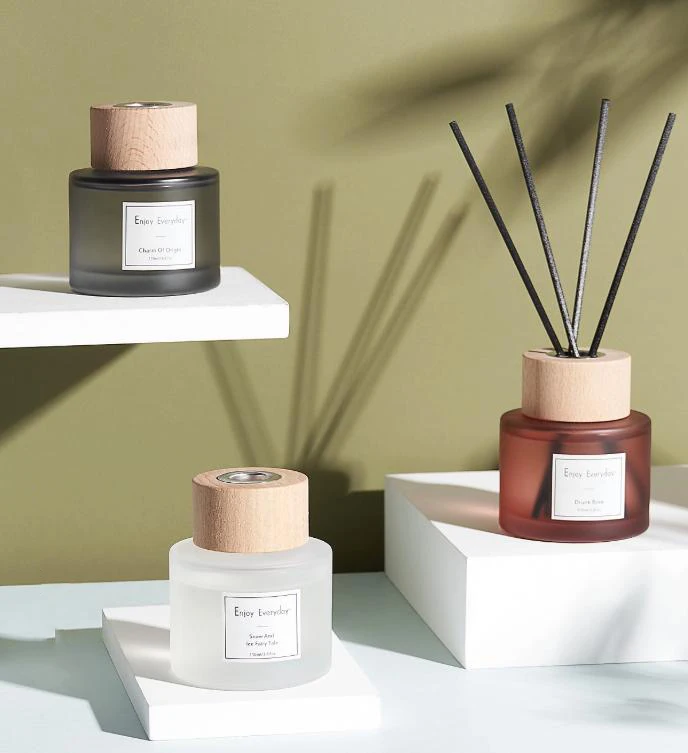 Indoor Home Large Capacity Fragrance Diffuser Essential Oil Long-Lasting Fresh Air 110ml Reed Diffuser Set