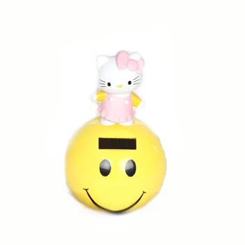 Забавные игрушки на солнечной батарее-копилка для денег, пластиковая Копилка для кошек на солнечной батарее, интеллектуальная мультяшная копилка