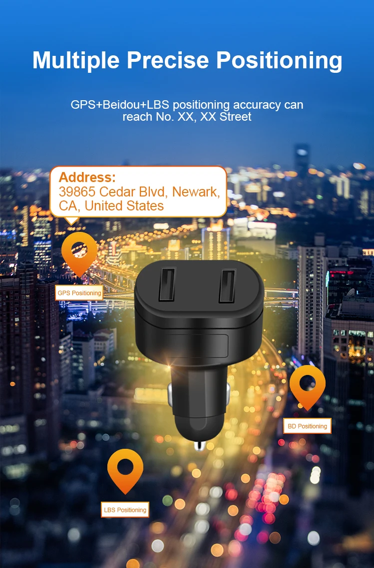 Gps Locator Plug And Play Car Charger Gps Tracker Realtime Tracking